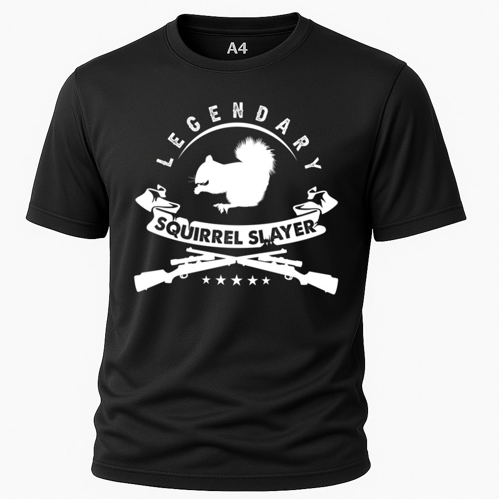Squirrel Hunter Legendary Squirrel Slayer Squirrel Hunting Cool Gift Cooling Performance Crew T-Shirt