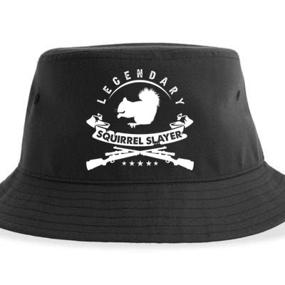 Squirrel Hunter Legendary Squirrel Slayer Squirrel Hunting Cool Gift Sustainable Bucket Hat