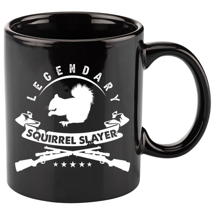 Squirrel Hunter Legendary Squirrel Slayer Squirrel Hunting Cool Gift 11oz C Handle Ceramic Mug