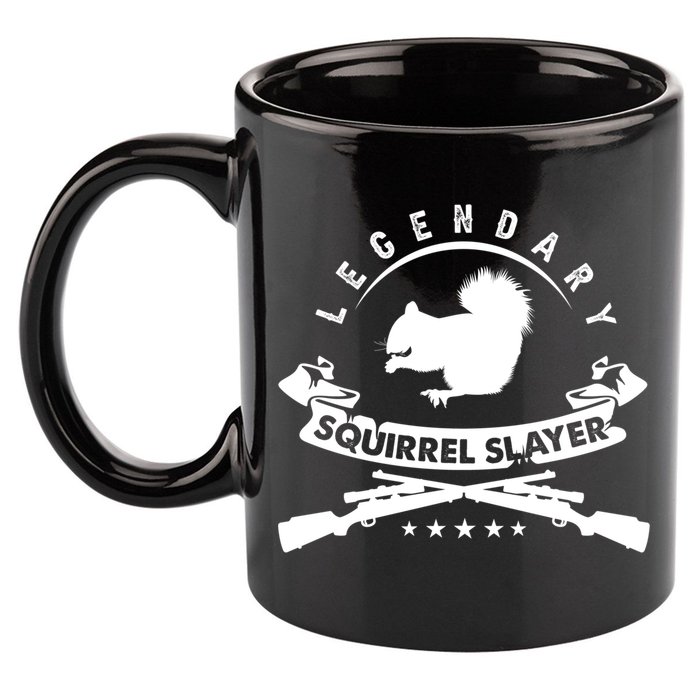 Squirrel Hunter Legendary Squirrel Slayer Squirrel Hunting Cool Gift 11oz C Handle Ceramic Mug