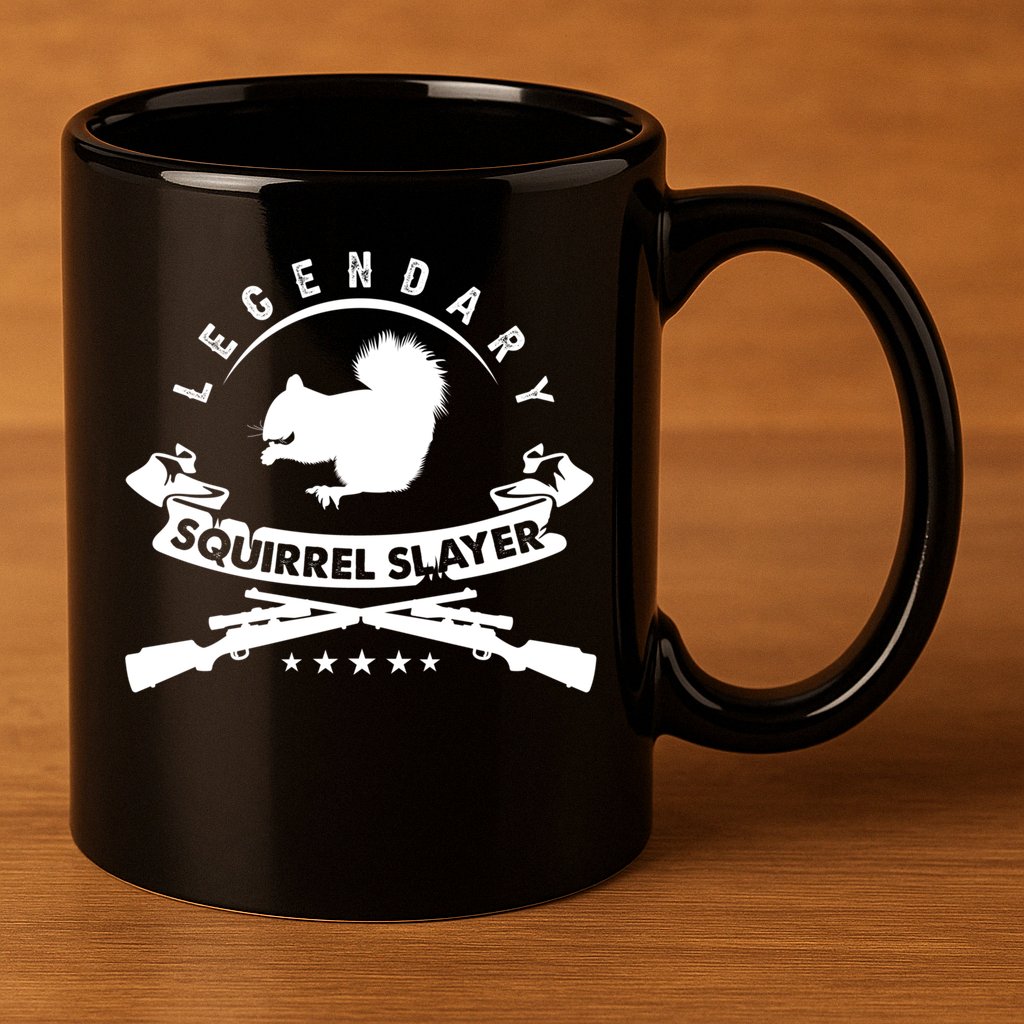 Squirrel Hunter Legendary Squirrel Slayer Squirrel Hunting Cool Gift 11oz C Handle Ceramic Mug