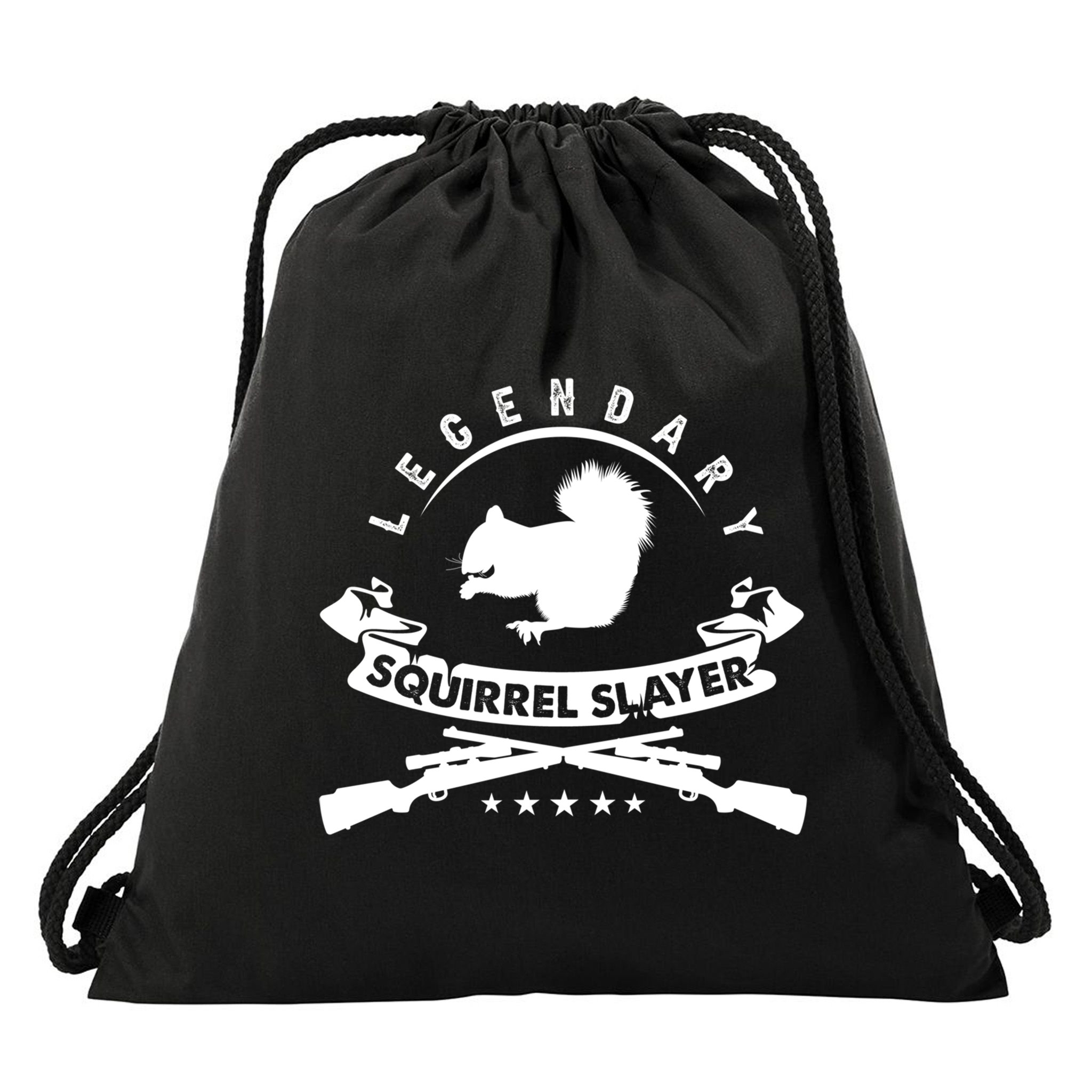 Squirrel Hunter Legendary Squirrel Slayer Squirrel Hunting Cool Gift Drawstring Bag