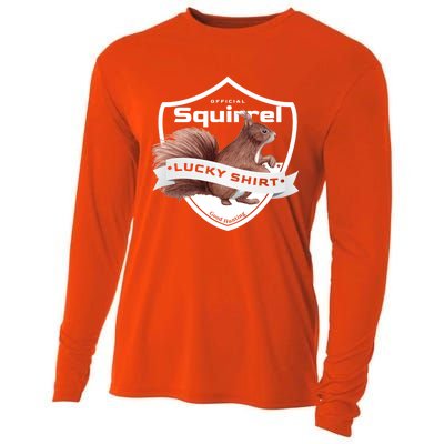 Squirrel Hunter Lucky Gift For Squirrel Hunting Funny Gift Cooling Performance Long Sleeve Crew