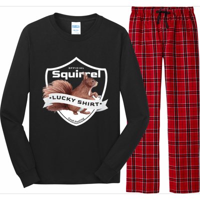 Squirrel Hunter Lucky Gift For Squirrel Hunting Funny Gift Long Sleeve Pajama Set