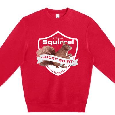 Squirrel Hunter Lucky Gift For Squirrel Hunting Funny Gift Premium Crewneck Sweatshirt