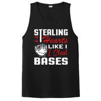 Stealing Hearts Like I Steal Bases Baseball Valentine's Day PosiCharge Competitor Tank