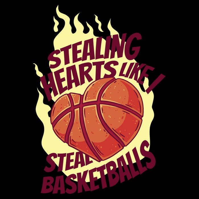 Stealing Hearts Like I Steal Basketballs Cooling Performance Crew T-Shirt