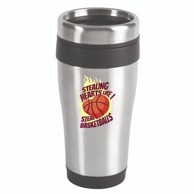 Stealing Hearts Like I Steal Basketballs 16oz Travel Tumbler