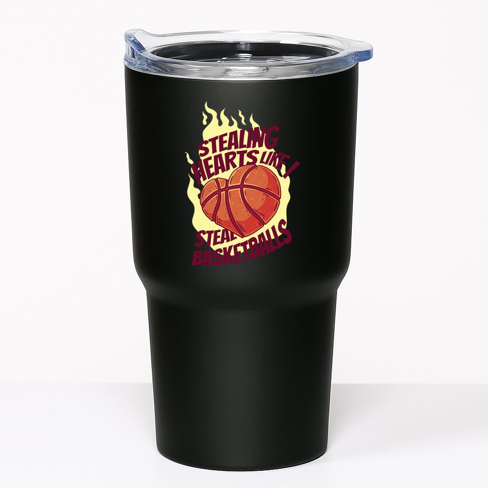 Stealing Hearts Like I Steal Basketballs Tumbler