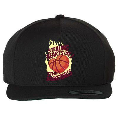 Stealing Hearts Like I Steal Basketballs Wool Snapback Cap