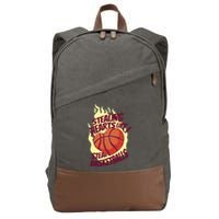 Stealing Hearts Like I Steal Basketballs Cotton Canvas Backpack