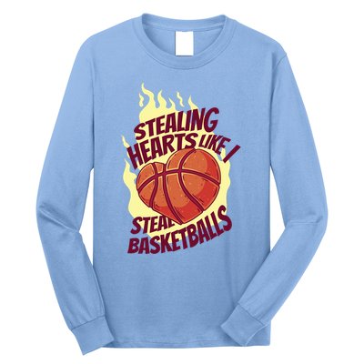 Stealing Hearts Like I Steal Basketballs Long Sleeve Shirt