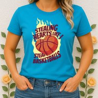 Stealing Hearts Like I Steal Basketballs Womens T-Shirt