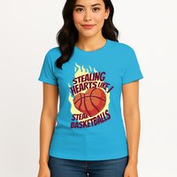 Stealing Hearts Like I Steal Basketballs Womens T-Shirt