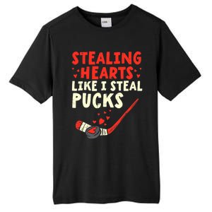 Stealing Heart Like I Steal Pucks Valentines Day Hockey Tall Fusion ChromaSoft Performance T-Shirt