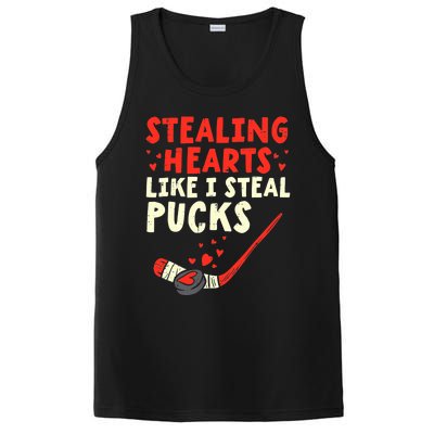 Stealing Heart Like I Steal Pucks Valentines Day Hockey PosiCharge Competitor Tank