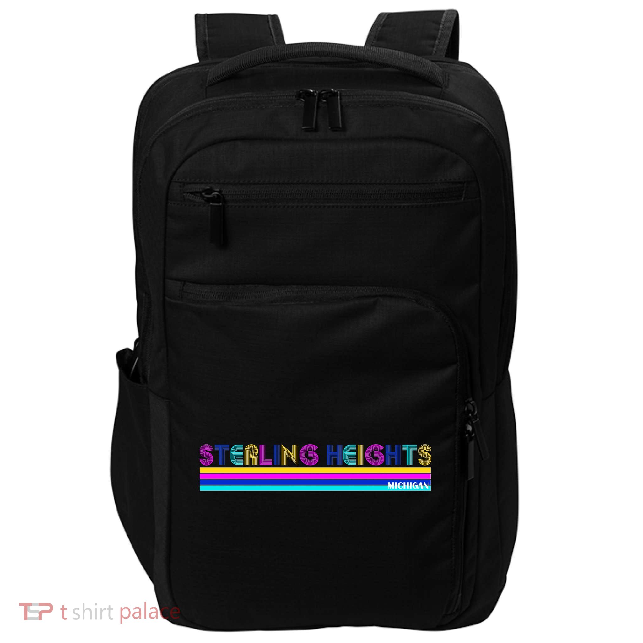 Sterling Heights Michigan Retro Impact Tech Backpack