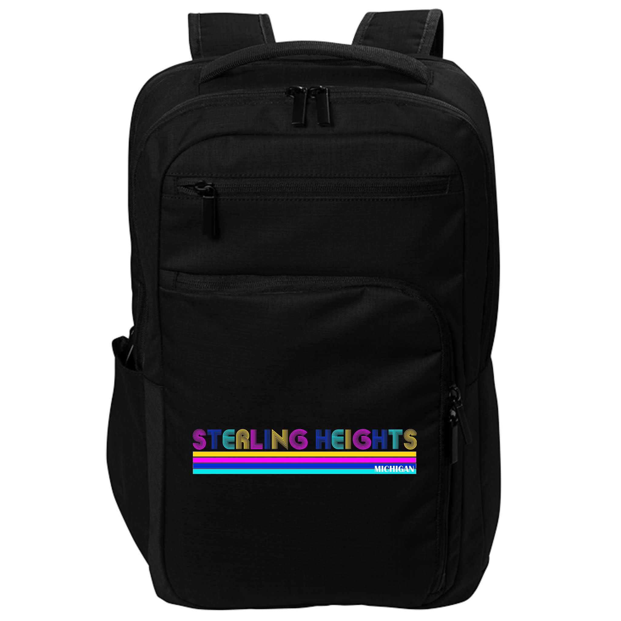 Sterling Heights Michigan Retro Impact Tech Backpack
