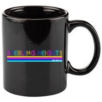 Sterling Heights Michigan Retro 11oz C Handle Ceramic Mug