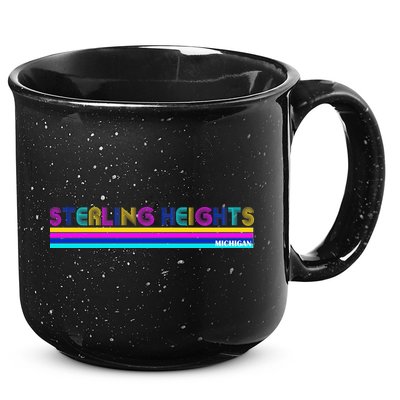 Sterling Heights Michigan Retro 15oz Campfire Ceramic Mug