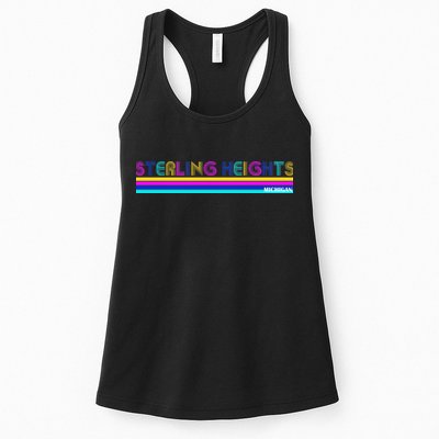 Sterling Heights Michigan Retro Womens Tank Top