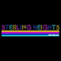 Sterling Heights Michigan Retro Tie-Dye T-Shirt