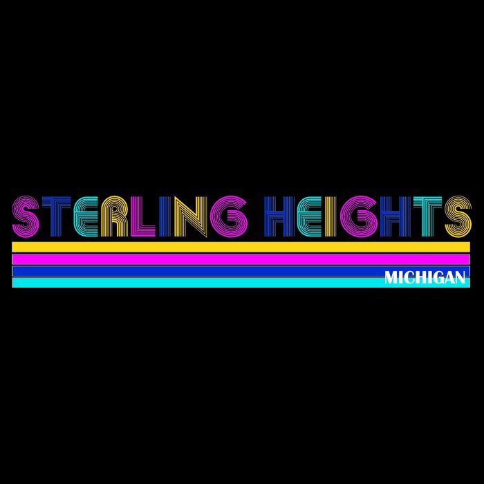 Sterling Heights Michigan Retro Tie-Dye T-Shirt
