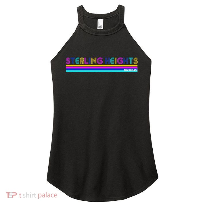 Sterling Heights Michigan Retro Women's Perfect Tri Rocker Tank