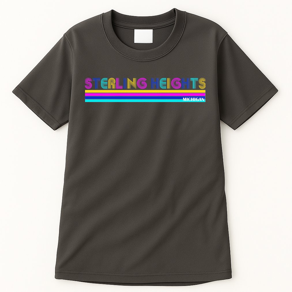 Sterling Heights Michigan Retro Tall T-Shirt