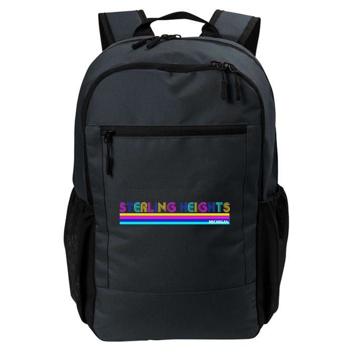 Sterling Heights Michigan Retro Backpack