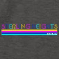 Sterling Heights Michigan Retro Vector Backpack