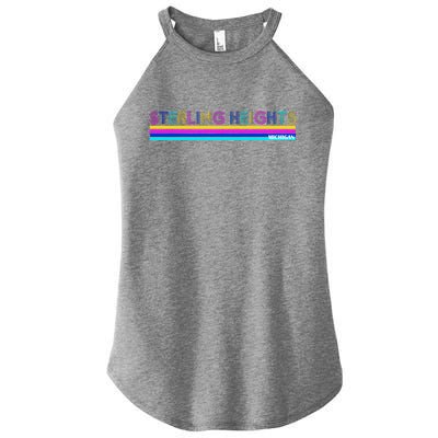 Sterling Heights Michigan Retro Women’s Perfect Tri Rocker Tank