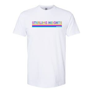 Sterling Heights Michigan Retro Softstyle CVC T-Shirt