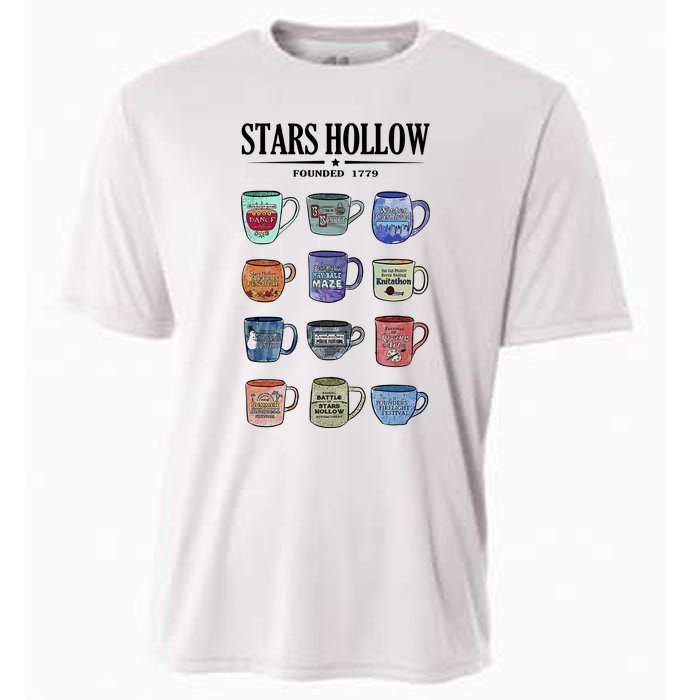 Stars Hollow Mugs Cooling Performance Crew T-Shirt