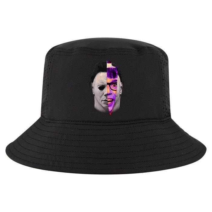 Scary Halloween Mask And Knife Cool Comfort Performance Bucket Hat