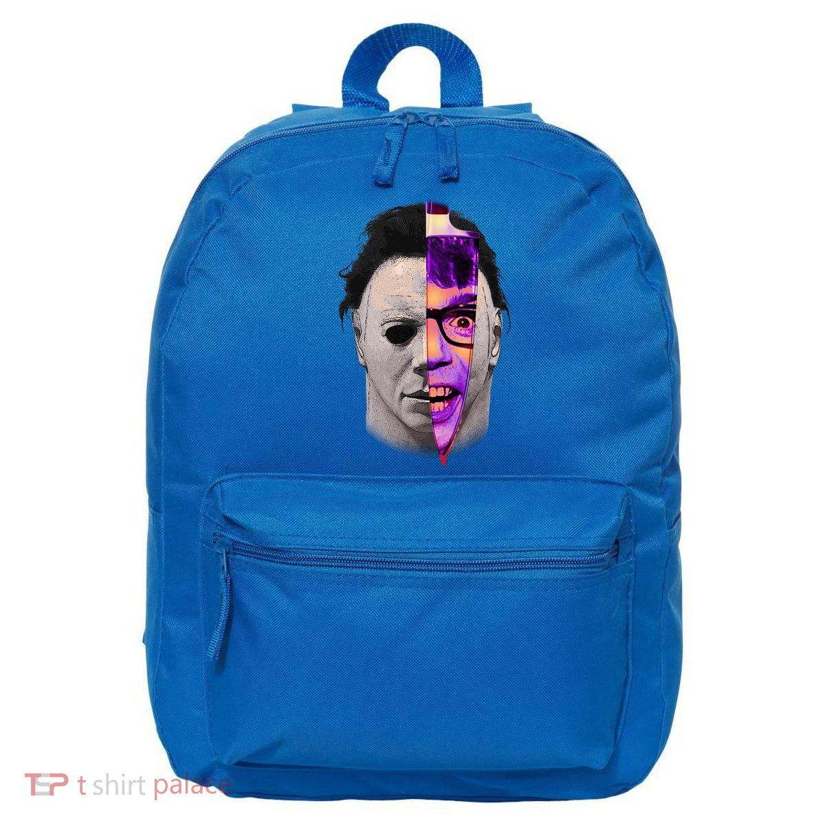 Scary Halloween Mask And Knife 16 in Basic Backpack