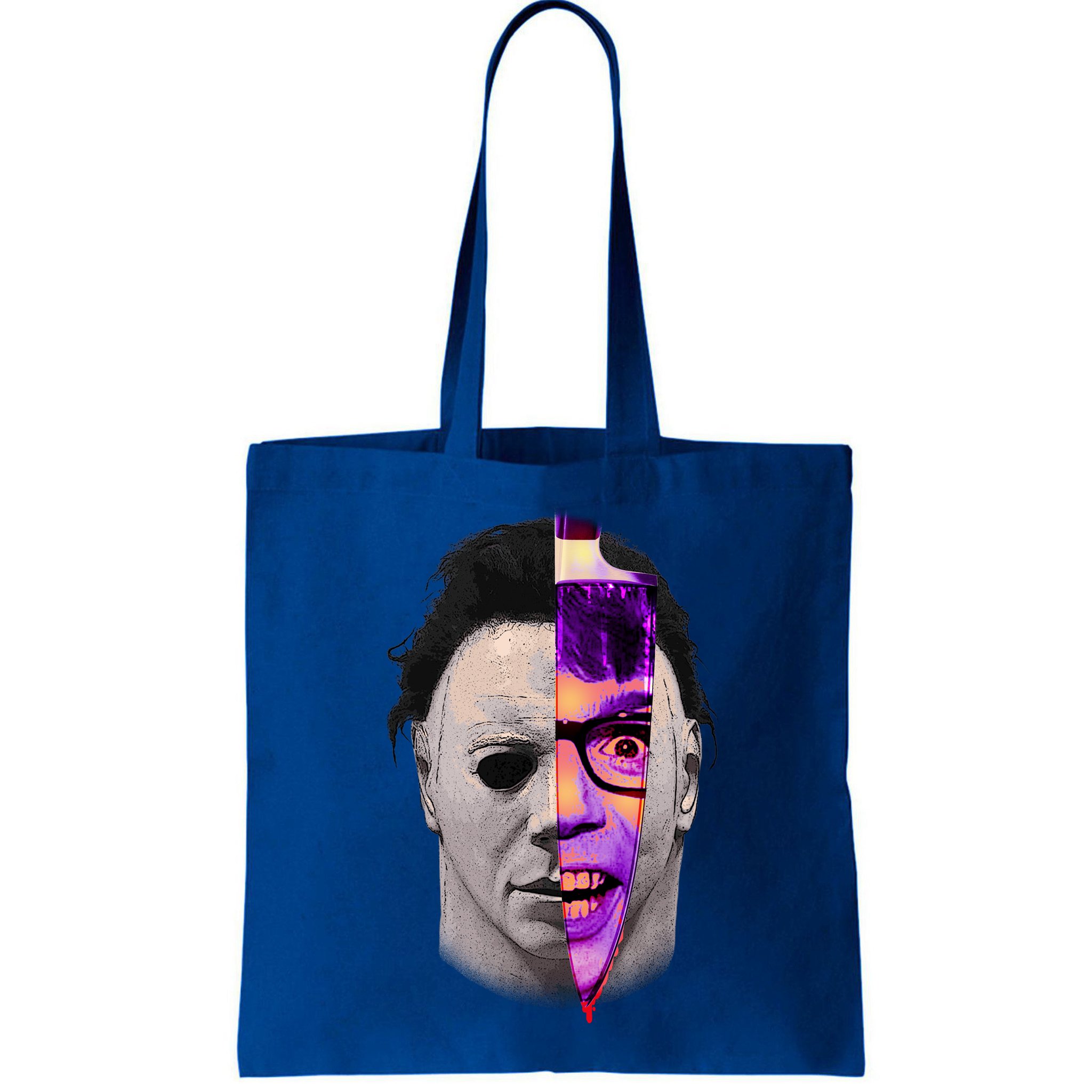 Scary Halloween Mask And Knife Bag