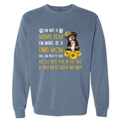 Sunflower Havanese Mom Mothers Day Dog Mom Gift Garment-Dyed Sweatshirt