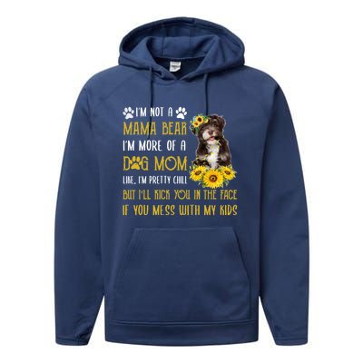 Sunflower Havanese Mom Mothers Day Dog Mom Gift Performance Fleece Hoodie