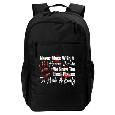 Scary Horror Movie Mess With A Horror Movie Junkie Backpack