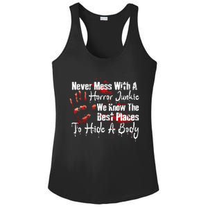 Scary Horror Movie Mess With A Horror Movie Junkie Ladies PosiCharge Competitor Racerback Tank