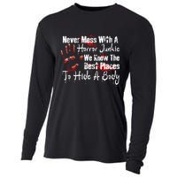 Scary Horror Movie Mess With A Horror Movie Junkie Cooling Performance Long Sleeve Crew