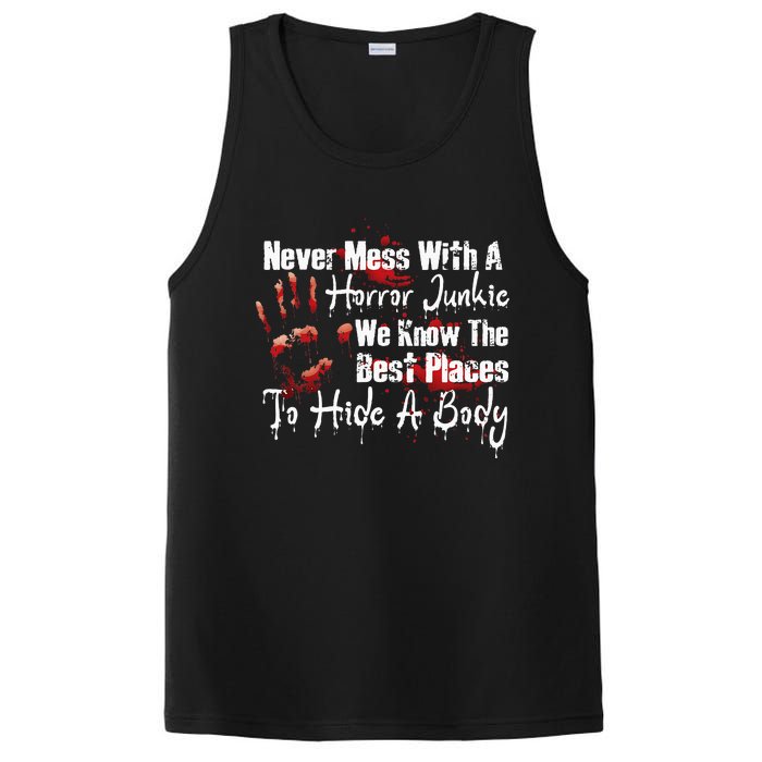 Scary Horror Movie Mess With A Horror Movie Junkie PosiCharge Competitor Tank