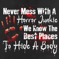 Scary Horror Movie Mess With A Horror Movie Junkie Golf Towel
