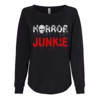 Scary Horror Movie Hockey Mask Junkie Womens California Wash Sweatshirt