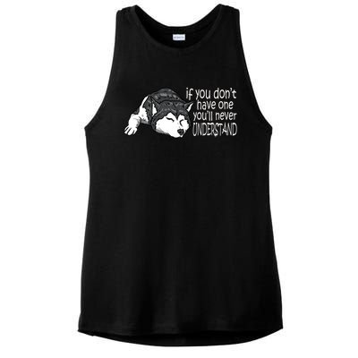 Siberian Husky Mom And Dad Gift Men Women Gift Ladies PosiCharge Tri-Blend Wicking Tank