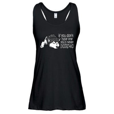 Siberian Husky Mom And Dad Gift Men Women Gift Ladies Essential Flowy Tank