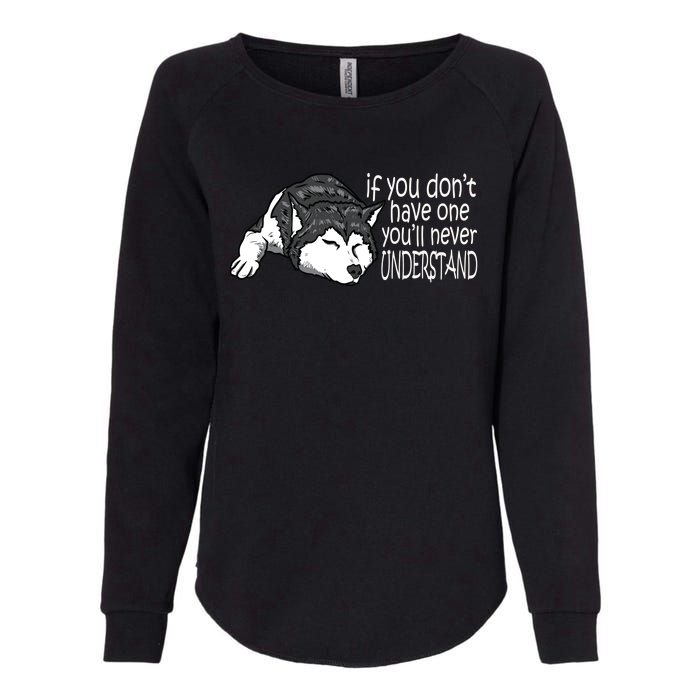 Siberian Husky Mom And Dad Gift Men Women Gift Womens California Wash Sweatshirt