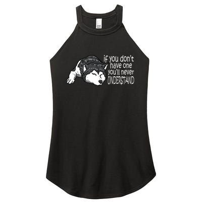 Siberian Husky Mom And Dad Gift Men Women Gift Women's Perfect Tri Rocker Tank