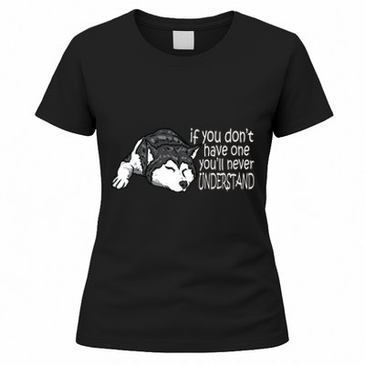 Siberian Husky Mom And Dad Gift Men Women Gift Women's T-Shirt